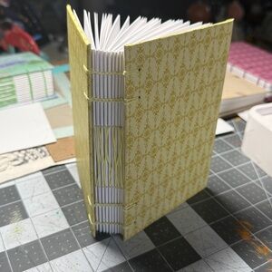 Elegant Yellow Patterned Blank Journal